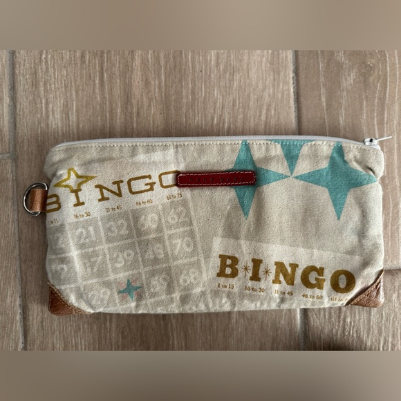 Handmade horse bingo fabric wallet, accessory bag, multicolor, mini bag - Picture 2 of 3